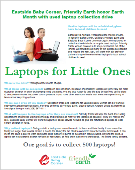Laptops For Little Ones Flyer